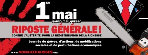 JOURNÉE D’ACTIONS DÉRANGEANTES À LAVAL – 1er MAI 2015