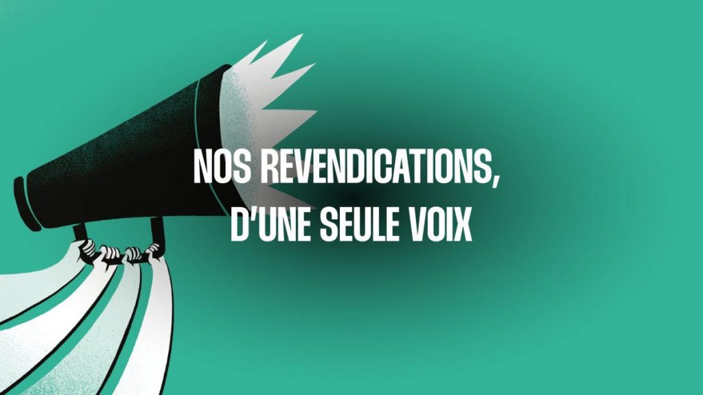 Front commun – NOS REVENDICATIONS, D’UNE SEULE VOIX