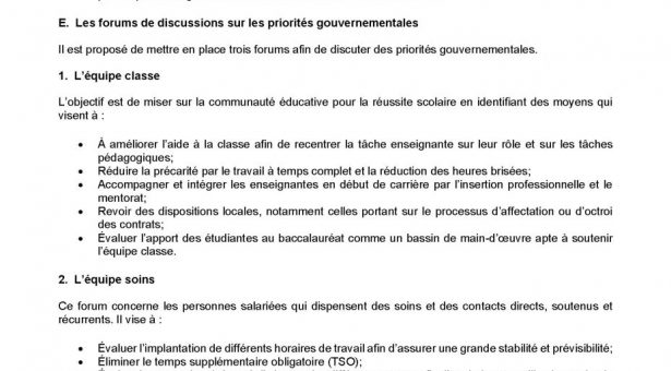 FRONT COMMUN – Info-négo – Volume 1 No 4 – 15 décembre 2022