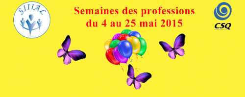 Semaines des professions du 4 au 25 mai 2015